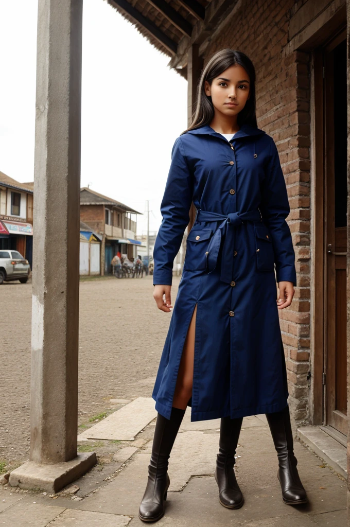 A girl in ware sarre in full body