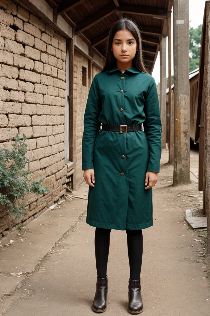 A girl in ware sarre in full body