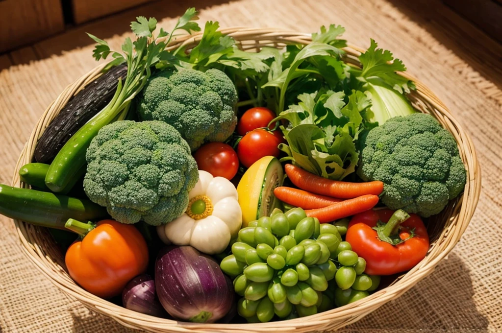 A wide variety of vegetables