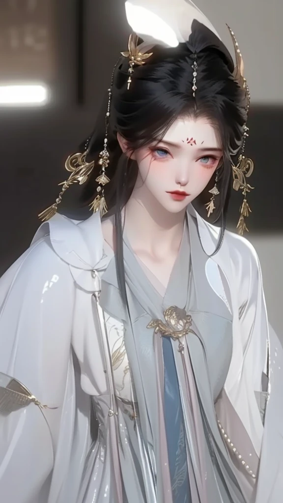 A man，a boy，((best quality, 8K, masterpiece:1.3)), Key Points: 1.2, Perfect body beauty: 1.4, , Highly detailed face and skin texture, , Double eyelids, Skin Whitening, Long hair, (Residence: 1.3), White hair smile, High Ponytail Hairstyle, , Gu Weiss, Gurwitz-style artwork, , author：Yang Jie, Epic and beautiful character art, Stunning character art, author：Fan Qi, by Wuzhun Shifan, pixiv art station 街道 Gu Weiss, , Strong sense of detail and layering, rich and colorful, Has a unique texture, rich and rich and colorful, color, vivid, Design Art, 16K, Very detailed, {{illustration}}, {Extremely refined}, {Exquisite surface treatment}, Very detailed, Delicate and shining eyes, {{light}}, 极端light效果, Model: realism, CFG size: 12, Laura: Bright texture (1.35), high quality, masterpiece, Exquisite facial features, Delicate hair depiction, Detailed depiction of the eyes, masterpiece, best quality, Ray Tracing, Extremely detailed CG unified 8K wallpaper, masterpiece, best quality, 
