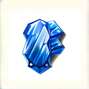 blue，Crystal，ore，high quality，Fine details，Crystal clear