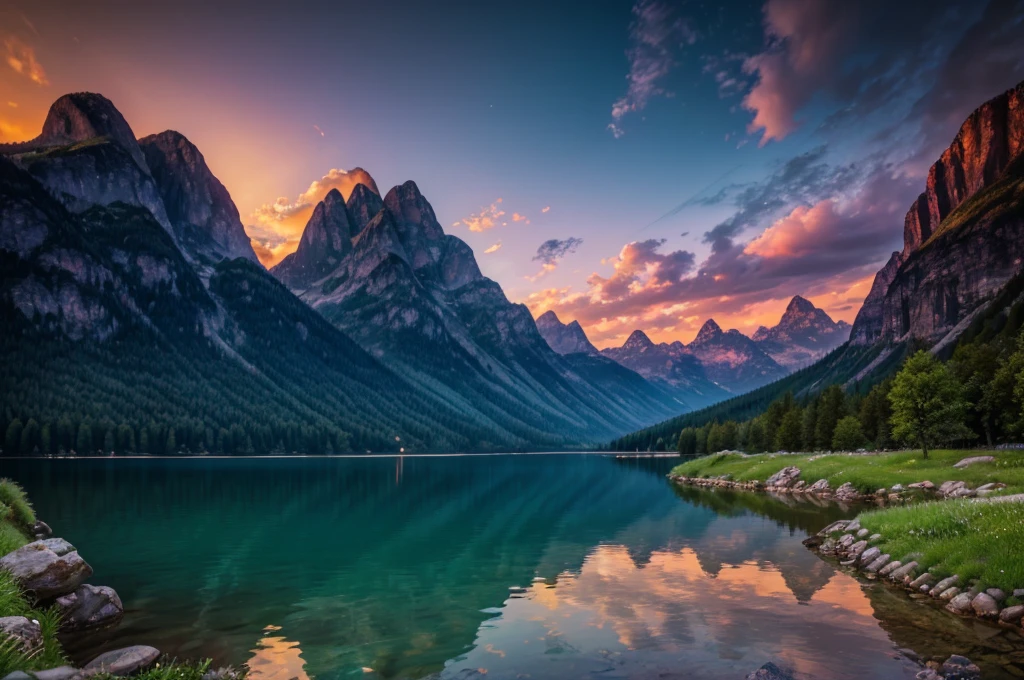masterpiece, best quality, high quality, Extremely detailed CG Unity 8K wallpaper, landscapes, perfect reflection, stunning water surfaces. outdoor, Sky, cloud, dusk, no humans, castle, Gothic, Mountain, landscape, water, trees, blood moon, waterfall, cliff, nature, lake, river, cloudy Sky, Detail enhancement, Detail enhancement, no defects. Award-winning photography, Bokeh, depth of field, high dynamic range, bloom, Color difference, photorealism, Very detailed, complex, high detail, dramatic, Castlevania,