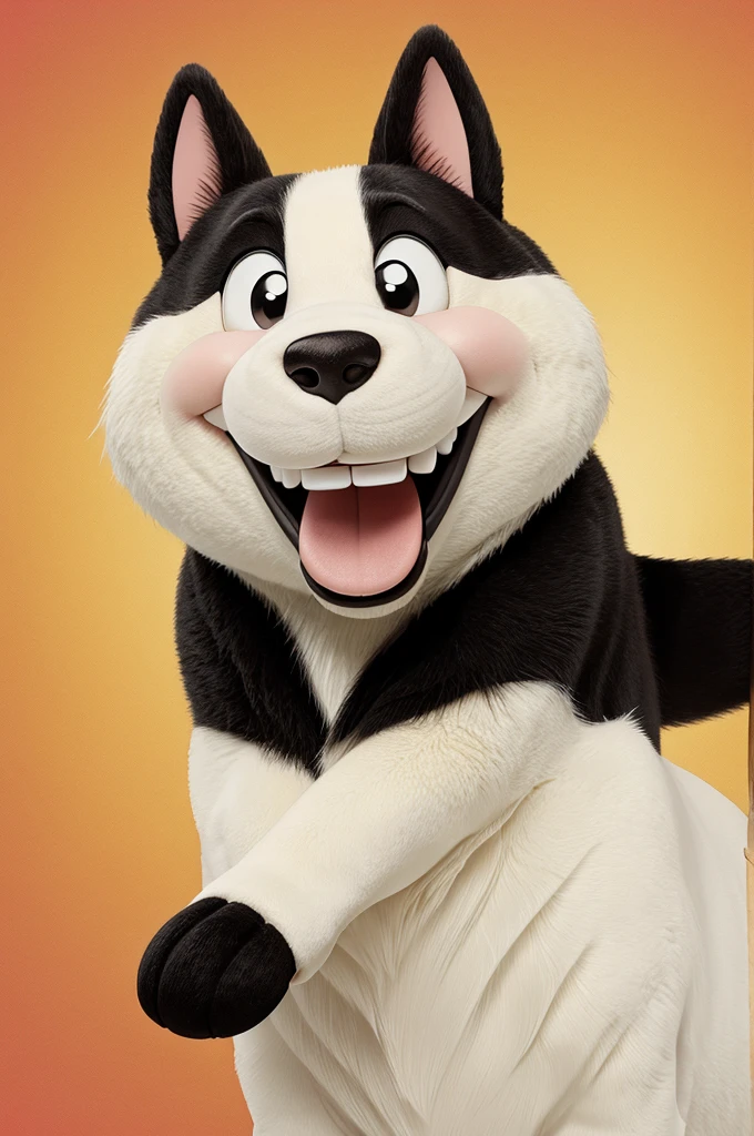 Smiling cartoon cane image