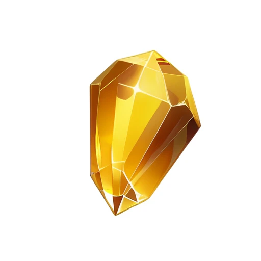 there is a yellow crystal with a yellow background, yellow crystal gem, broken, Glowing amber, crystal material, [ Fragments, crystall, ashes crystal, 3d icons for mobile games, Providential, partially spacey crystallized, crystalline, Realistic Gold, crystal, crystal Fragments, Shiny gold, Goldpi, brokening, Golden Skin, Man-made production