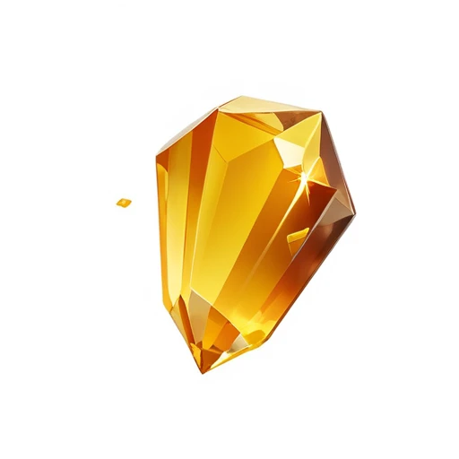 there is a yellow crystal with a yellow background, yellow crystal gem, broken, Glowing amber, crystal material, [ Fragments, crystall, ashes crystal, 3d icons for mobile games, Providential, partially spacey crystallized, crystalline, Realistic Gold, crystal, crystal Fragments, Shiny gold, Goldpi, brokening, Golden Skin, Man-made production