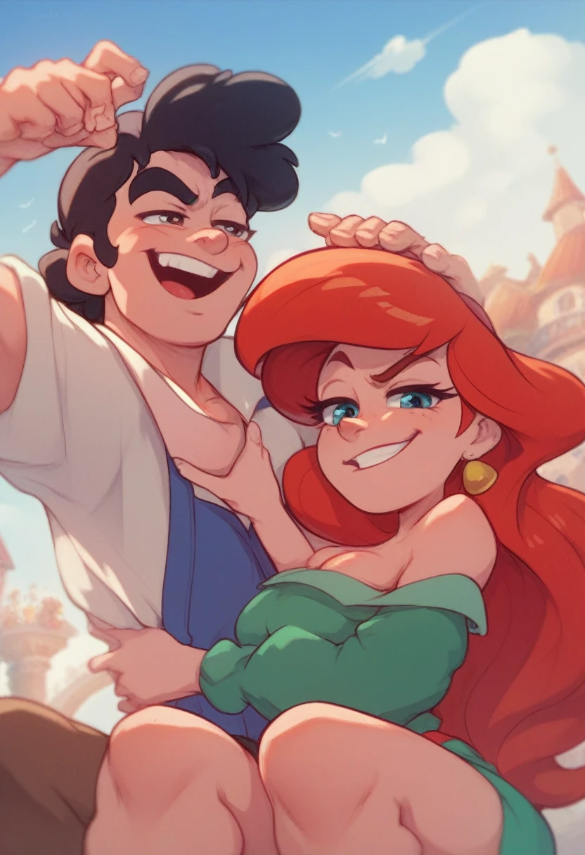 Ralph Bakshi Style, ariel, smug