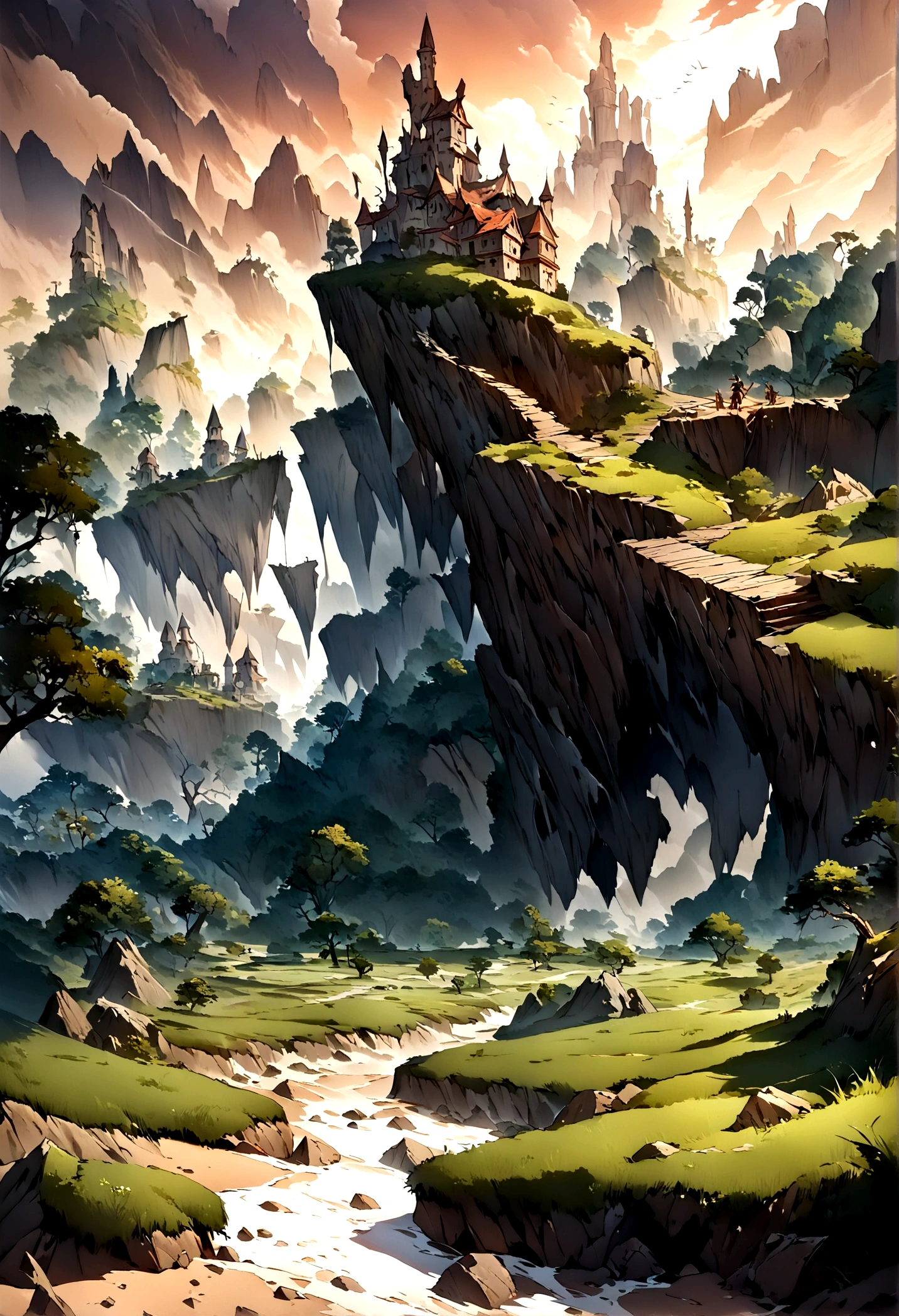 Fantasy Landscape,Deserted Island Beach，Broken planks，storm, ((masterpiece)), Highly detailed environments. Develop this art in full HD, Focus on texture, Clash Royale Style