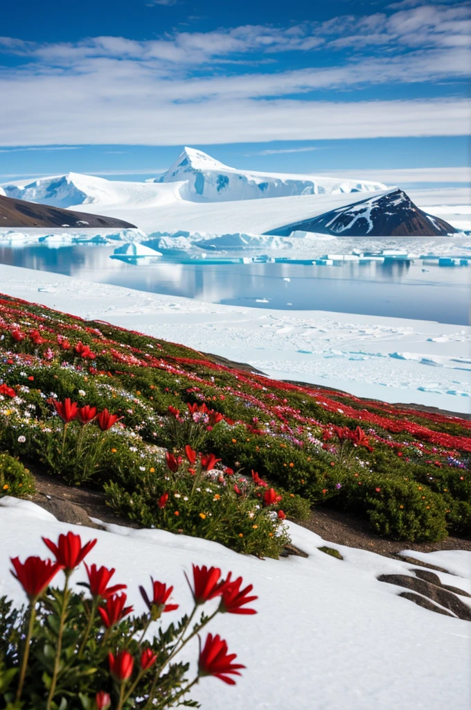 Flowers in Antarctica