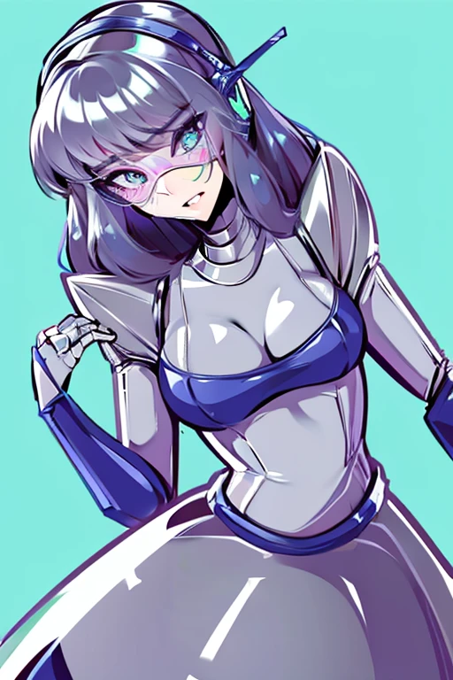 empty eyes,robotized woman,robot transformation ,big bust,Robot Joint