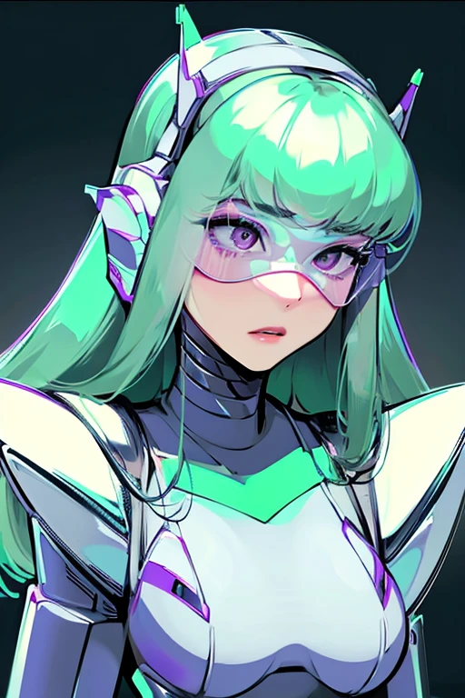 empty eyes,robotized woman,robot transformation ,big bust,Robot Joint