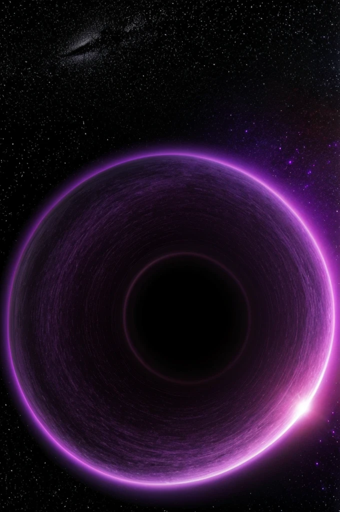 Black hole for a wallpaper, with purple tones
