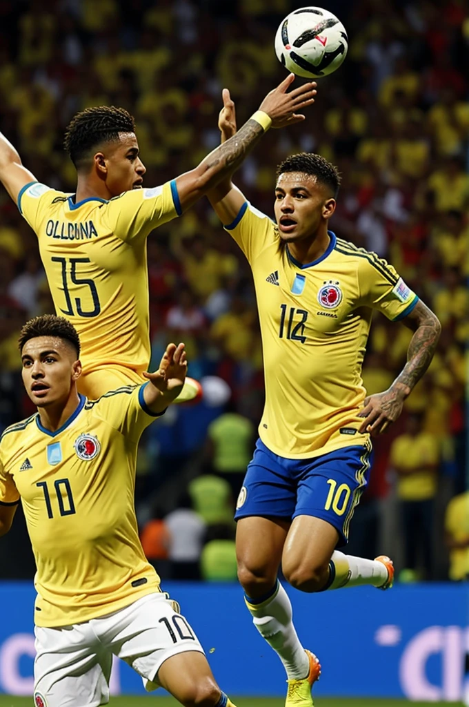 Colombia with the Copa America