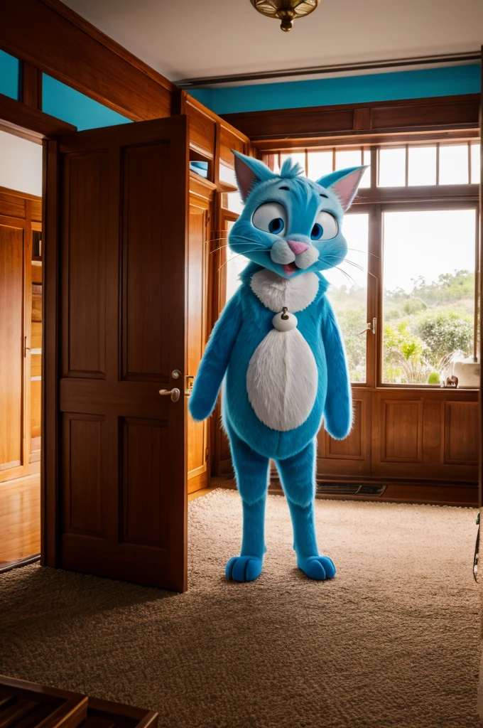 oggy standing in oggy's house
