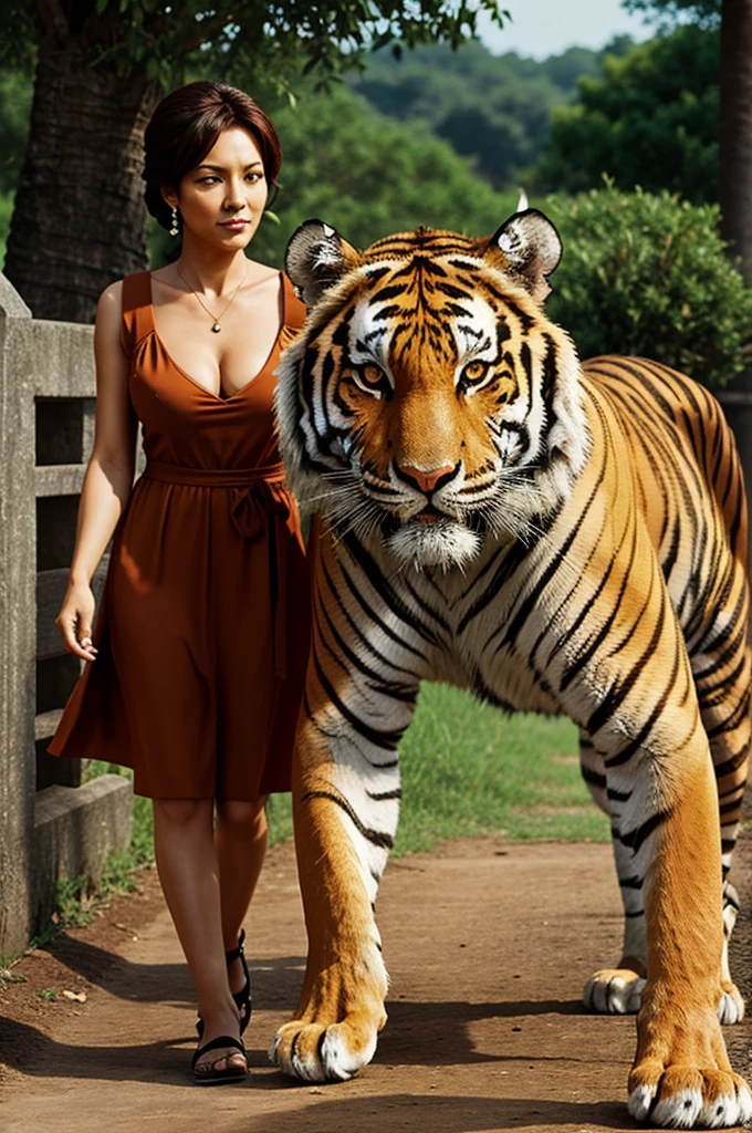 The foolish tiger and a clever wife animation