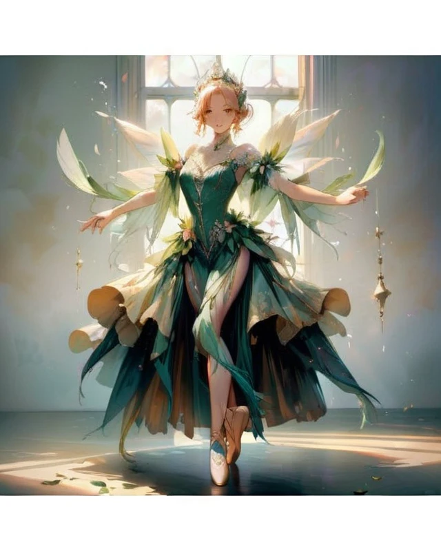 A classic ballerina poses