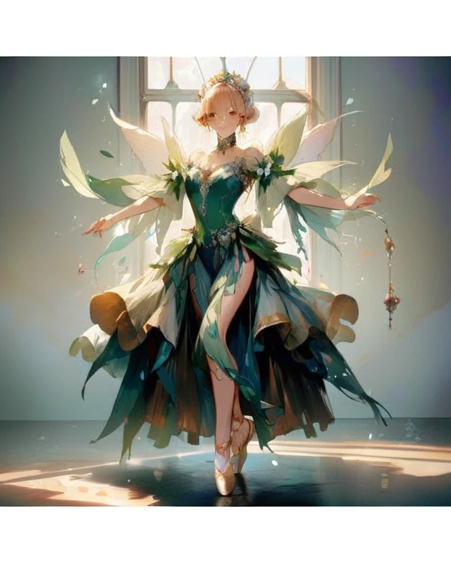 A classic ballerina poses