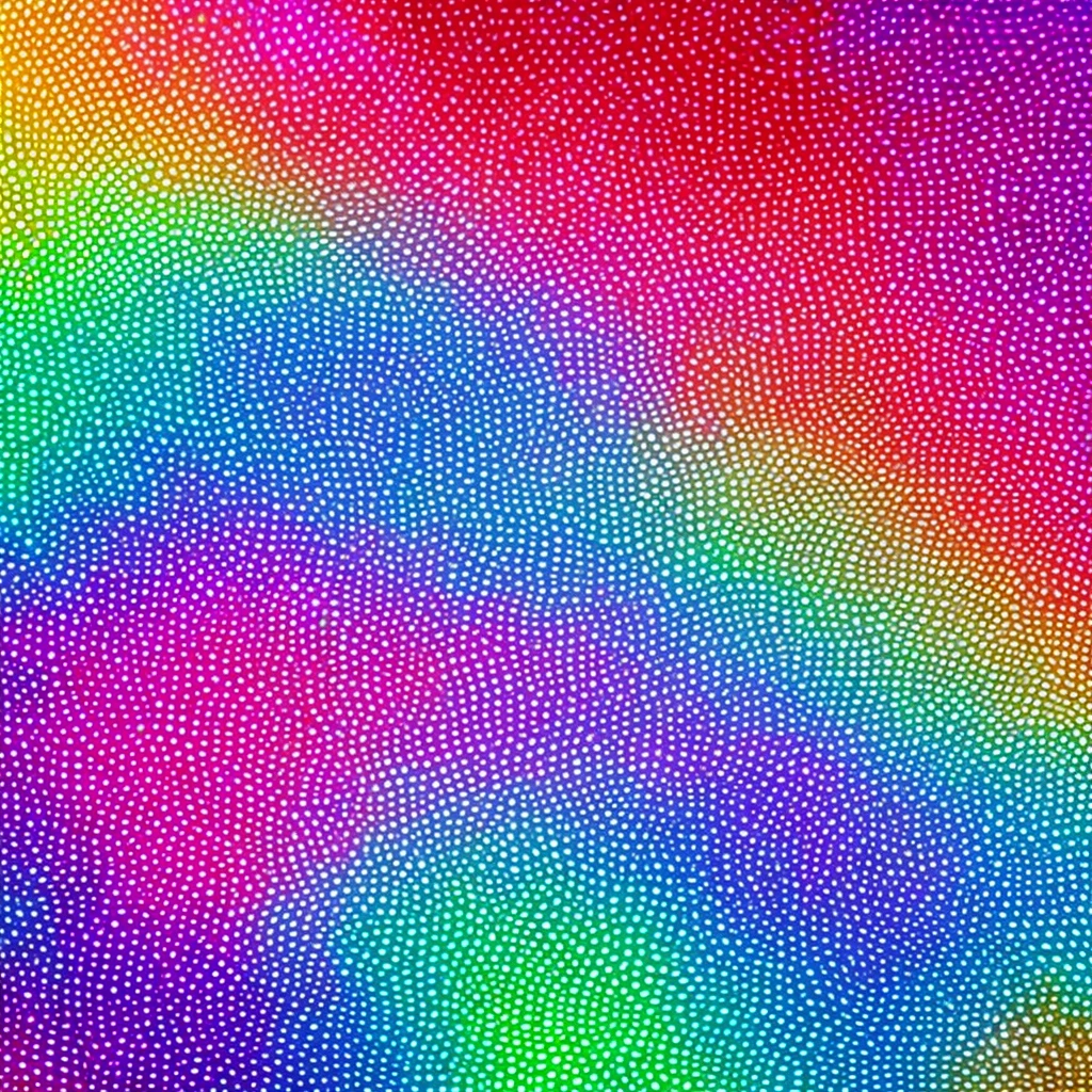 a close up of a colorful background with a pattern of circles, iridescent texture, jelly - like texture. photograph, jelly - like texture, iridescent digital art, holographic texture, soft iridescent membranes, psychedelic colours, made of holographic texture, trippy colors, dichroic, iridescent scales, neon color mixed media painterly