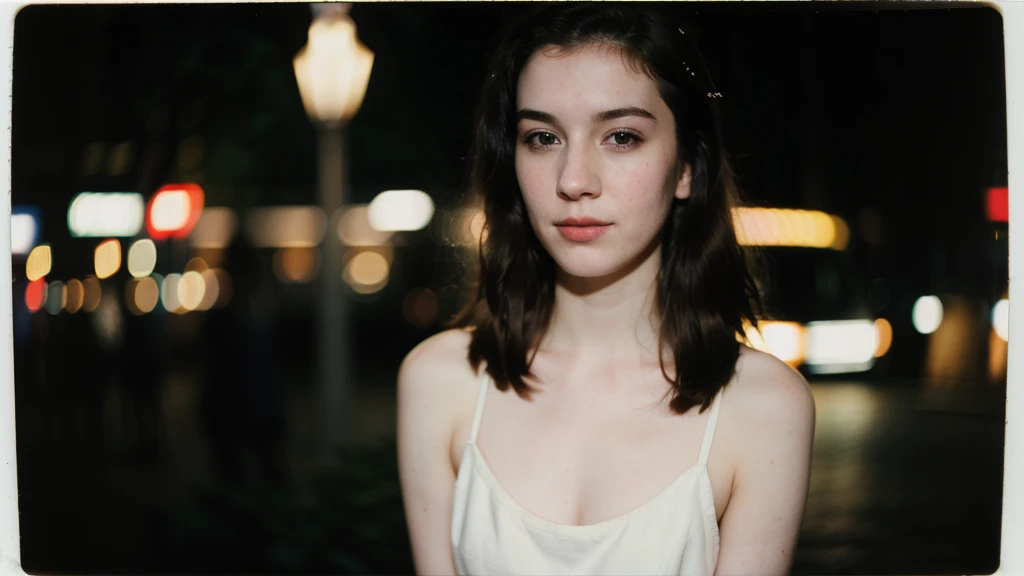 polaroid photo, night photo, photo of 24 y.o beautiful woman, pale skin, bokeh, motion blur. #photorealistic #female #analog #realism #Base Model #Portrait #raw photo #woman #Photography #photorealism #Realistic Babe #photoshoot #natural colors