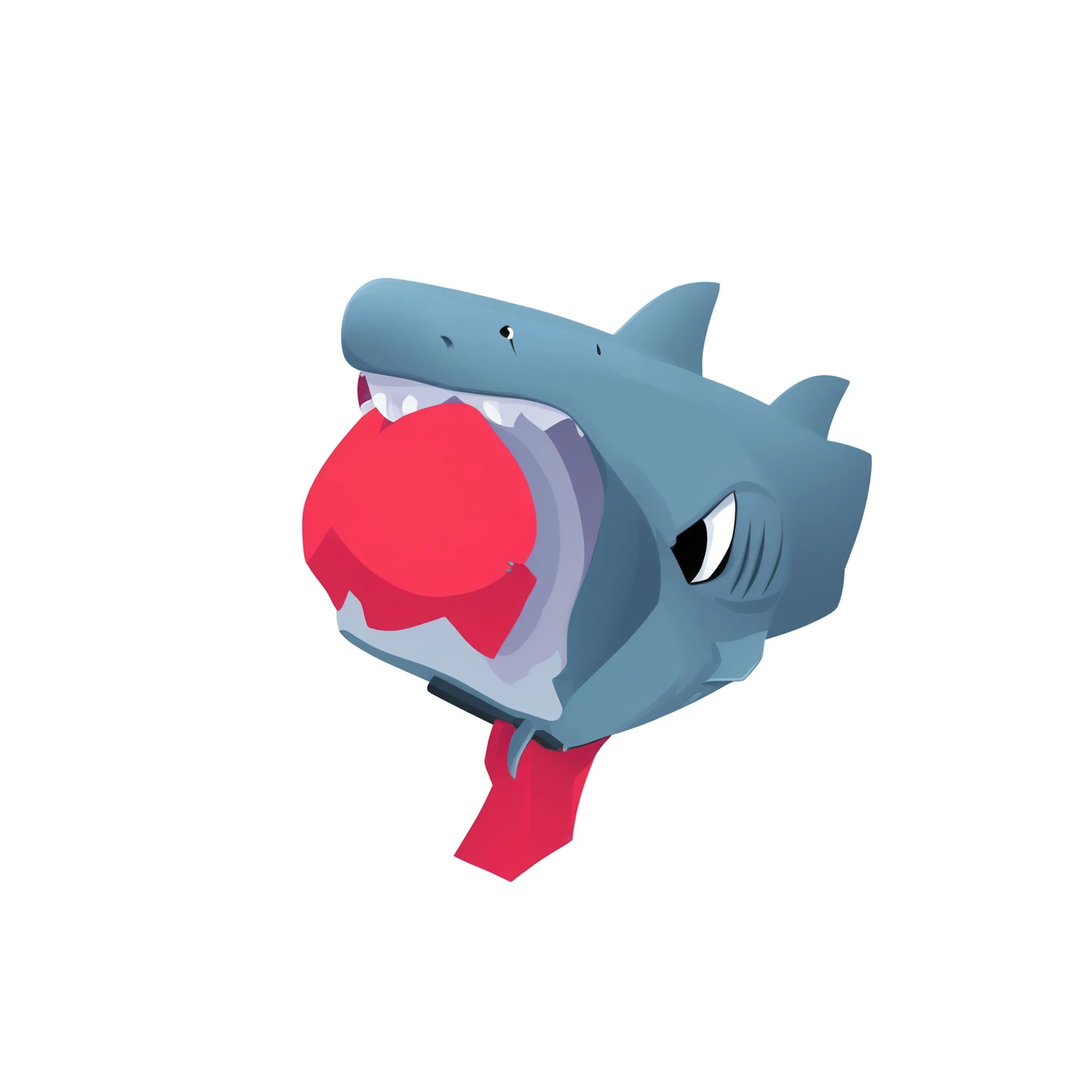 cartoon,Q版,weapon,missile,shark