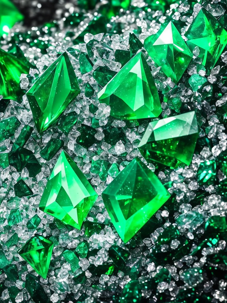 a close up of a green crystal on a rock with a dark background, green crystal, beautiful crystals, glowing green crystals, emeralds, crystalline!!, crystals enlight the scene, crystals, translucent crystals, crystalized, made of crystals, with crystals on the walls, glowing crystals, crystal encrusted, crystal clusters, shining crystals, glowing green rocks