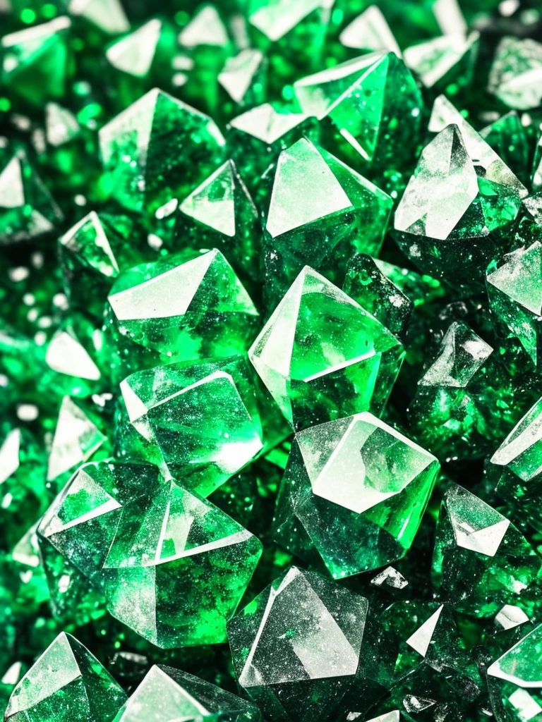 a close up of a green crystal on a rock with a dark background, a macro photograph by Eugene Leroy, flickr, crystal cubism, green crystal, beautiful crystals, glowing green crystals, emeralds, crystalline!!, crystals enlight the scene, crystals, translucent crystals, made of crystals, crystalized, with crystals on the walls, glowing crystals