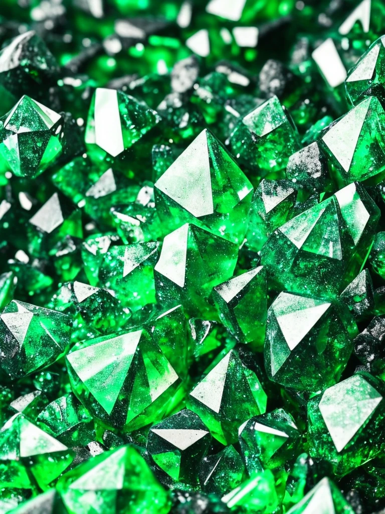 a close up of a green crystal on a rock with a dark background, a macro photograph by Eugene Leroy, flickr, crystal cubism, green crystal, beautiful crystals, glowing green crystals, emeralds, crystalline!!, crystals enlight the scene, crystals, translucent crystals, made of crystals, crystalized, with crystals on the walls, glowing crystals