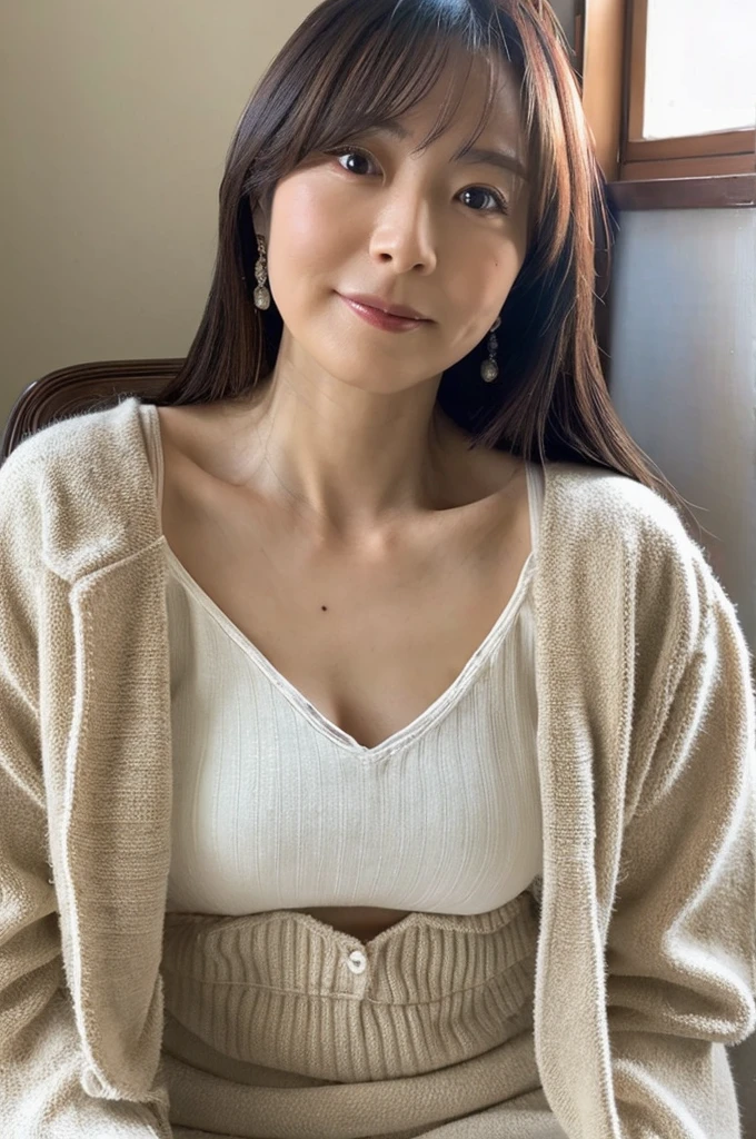 ((Highest quality)), ((masterpiece)), (detailed),Perfect Face,Japanese,Mature Woman,Upper Body