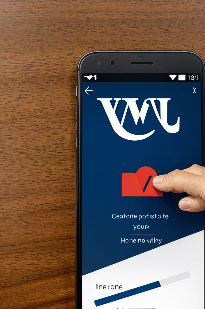 Create a logo for an app that the app says A V in trande inside the logo and that the title is already available