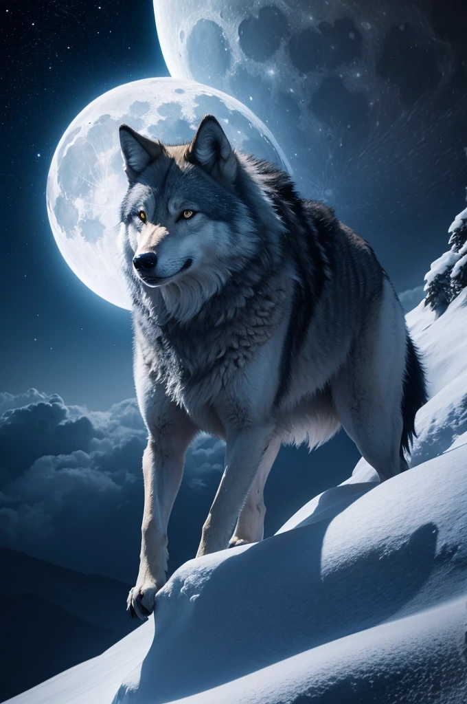 wolf in the moon