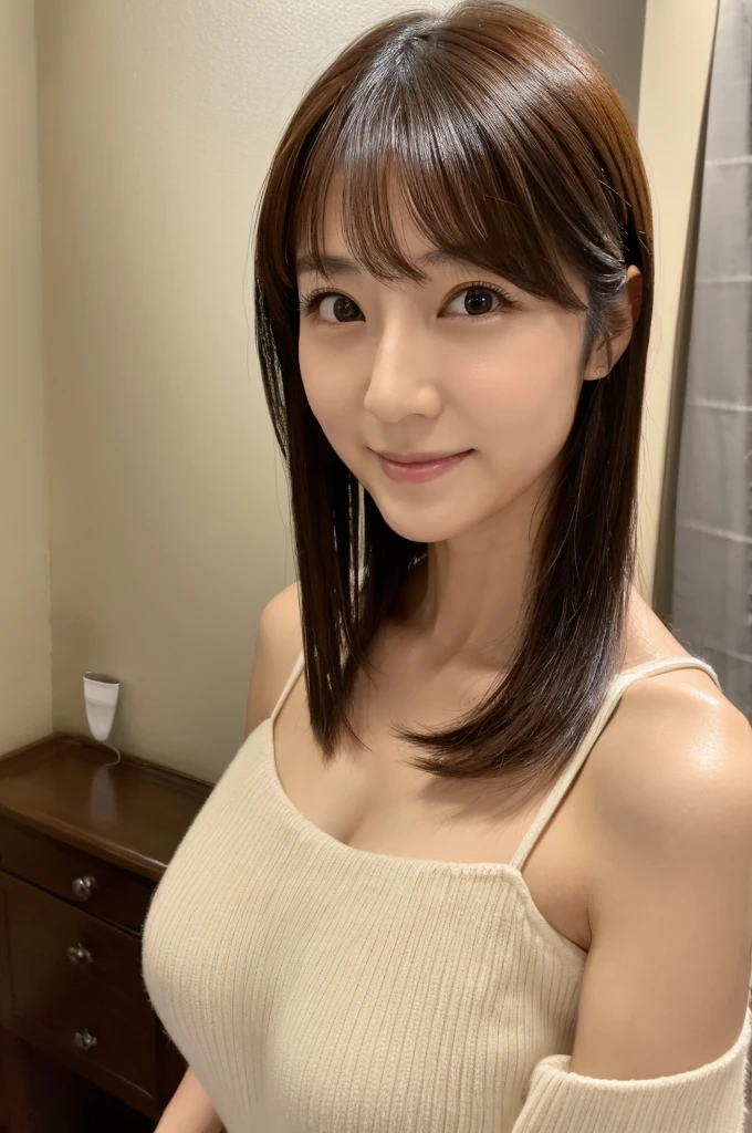 (Highest quality)), ((masterpiece)), (detailed),Perfect Face,Japanese,Mature Woman,Upper Body