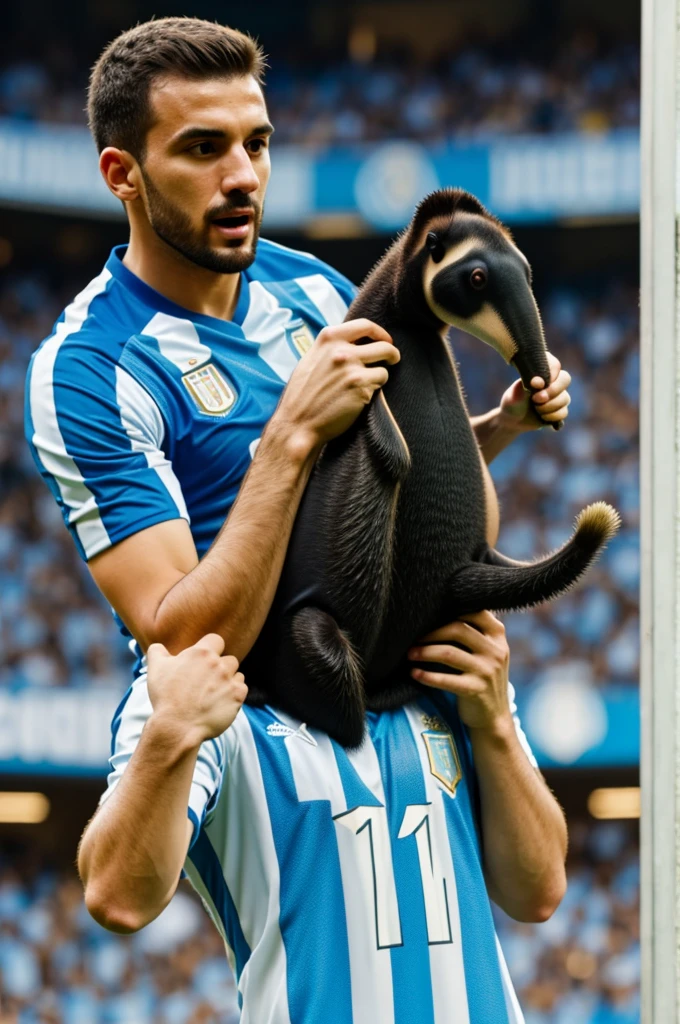 Anteater with Argentina shirt