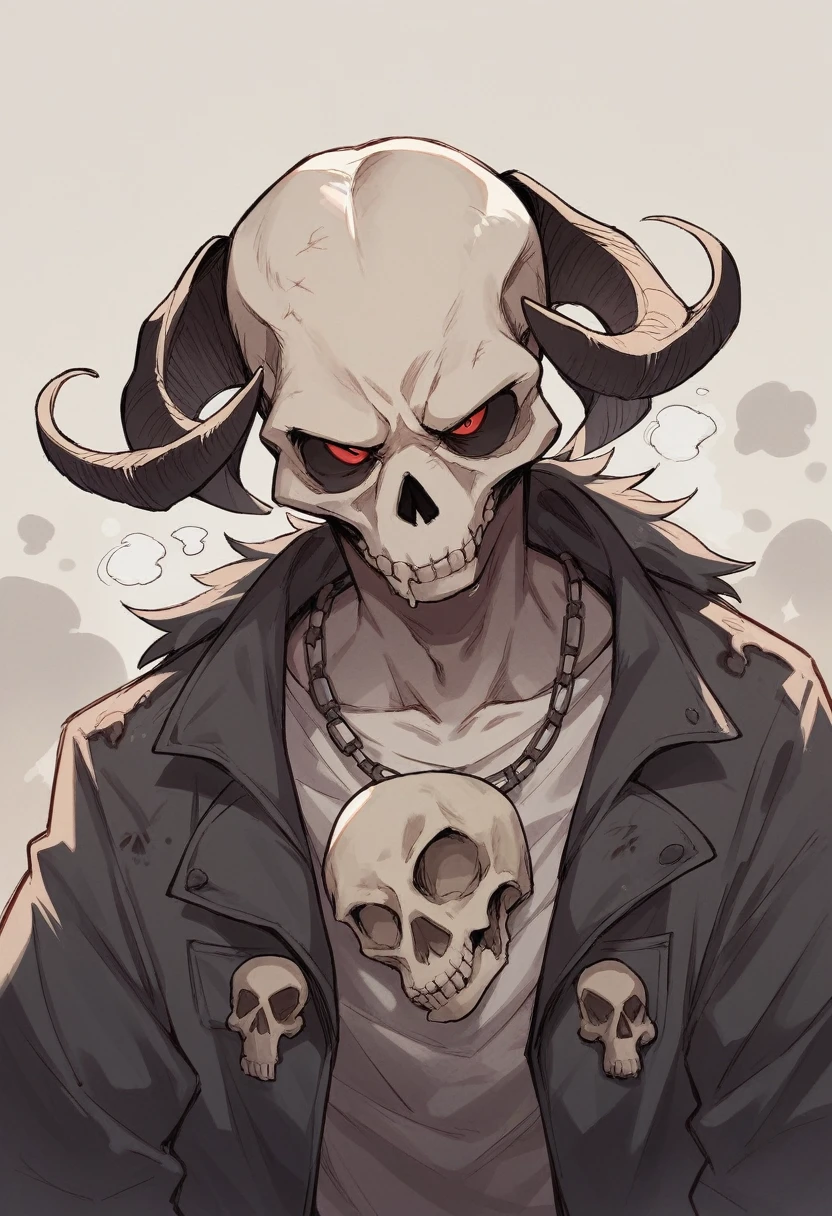 SMELL DEATH,skull,anime,Moe
