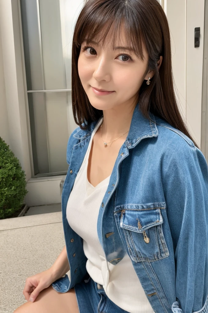 (Highest quality)), ((masterpiece)), (detailed),Perfect Face,Japanese,Mature Woman,Upper Body