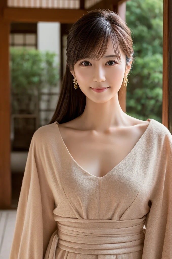 (Highest quality)), ((masterpiece)), (detailed),Perfect Face,Japanese,Mature Woman,Upper Body