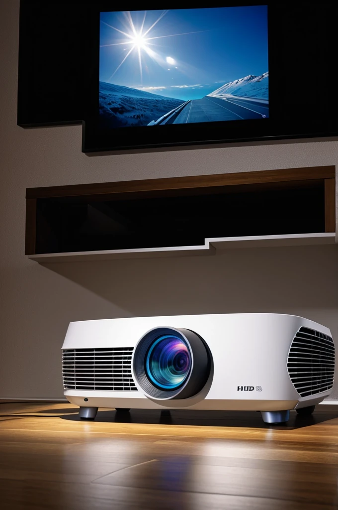 Console with HD Led projector