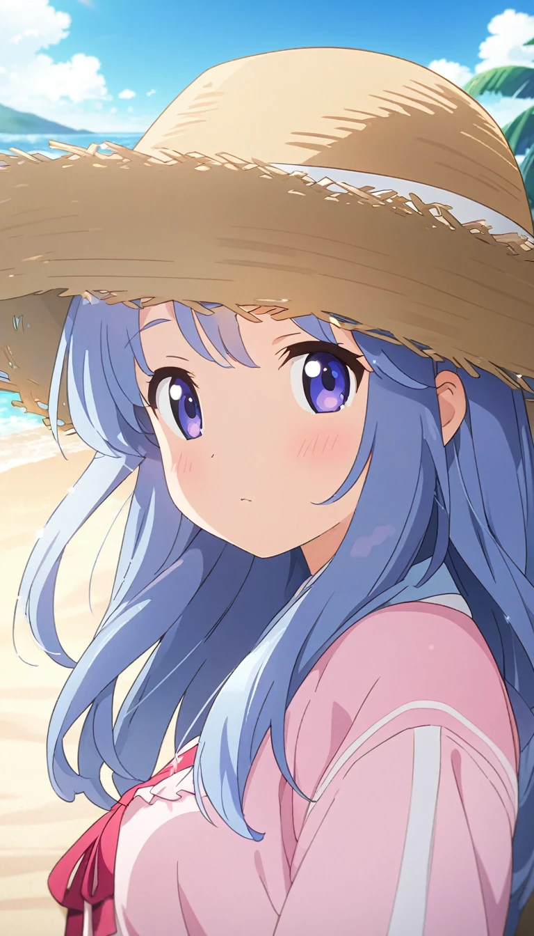 Anime girl lying on the beach wearing a hat, Cute girl anime visuals, Cute Anime Girl, 4k anime wallpaper, Beautiful Anime Girls, Smooth anime CG art, Anime Style 4k, Cute Anime Girl, Gwaiz, Best anime 4k konachan wallpaper, Beautiful anime portraits, At the Beach, , Cute Anime Girl portraits,