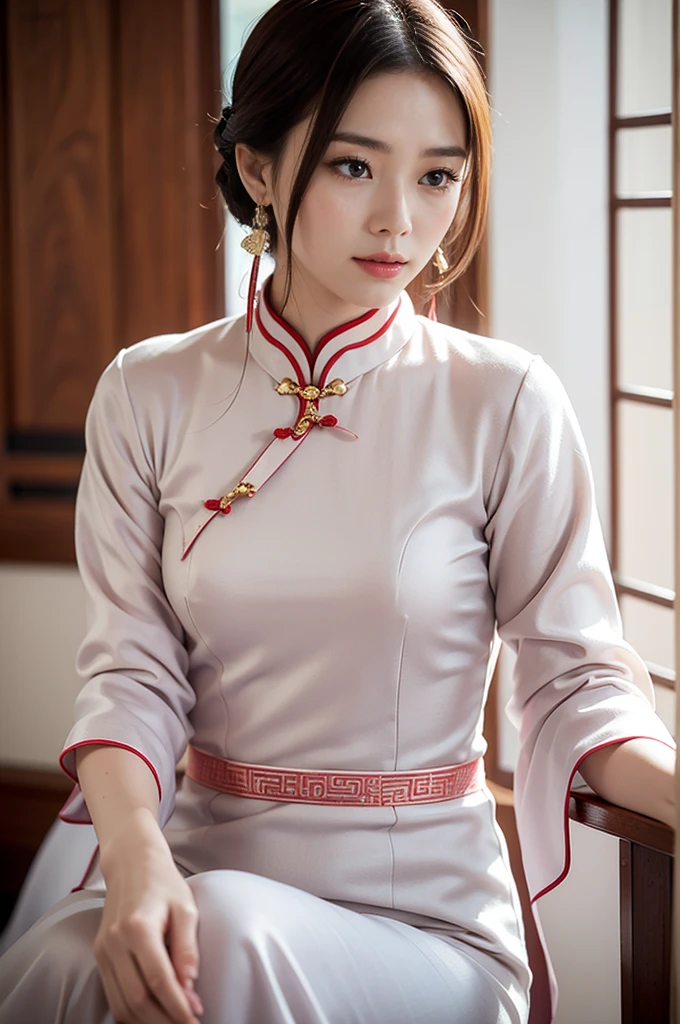 The new Chinese cheongsam combines the elements of traditional cheongsam with modern design concepts,It retains the gentle temperament of cheongsam,Incorporating a sense of fashion。Here are some recommended new Chinese cheongsam styles:,Suitable for showing gentle temperament:
Simple solid color cheongsam:Choose a simple plain cheongsam,Such as pale pink、Beige or light blue,These colors are gentle and unobtrusive,Can well bring out the gentle temperament。Fabrics can be made of soft silk or cotton and linen,Increase comfort and affinity。