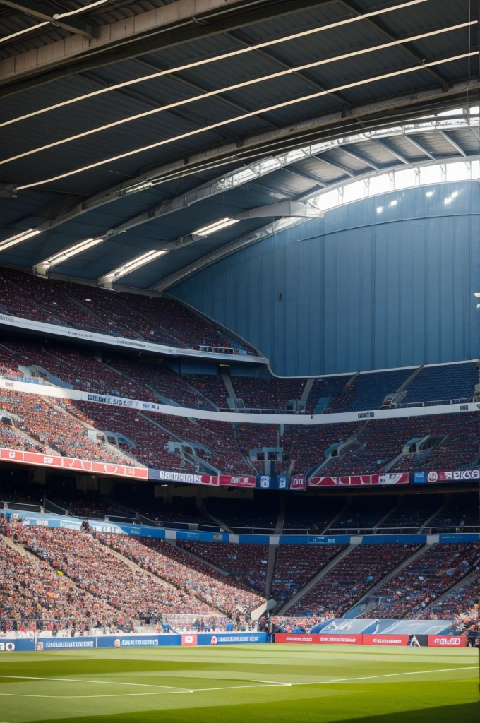 Soccer stadium back shoulder