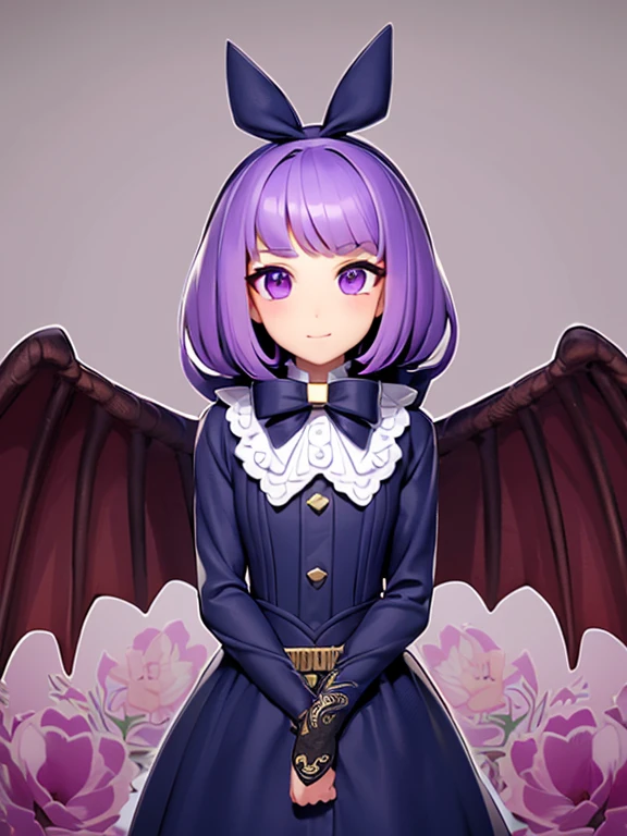 1 girl, Masterpiece, Best Quality, 8k, detailed skin texture, detailed fabric texture, beautiful detailed face, intricate details, ultra detailed, Alice in Wonderland, (a bow on his head:1.1), Upper part of the body