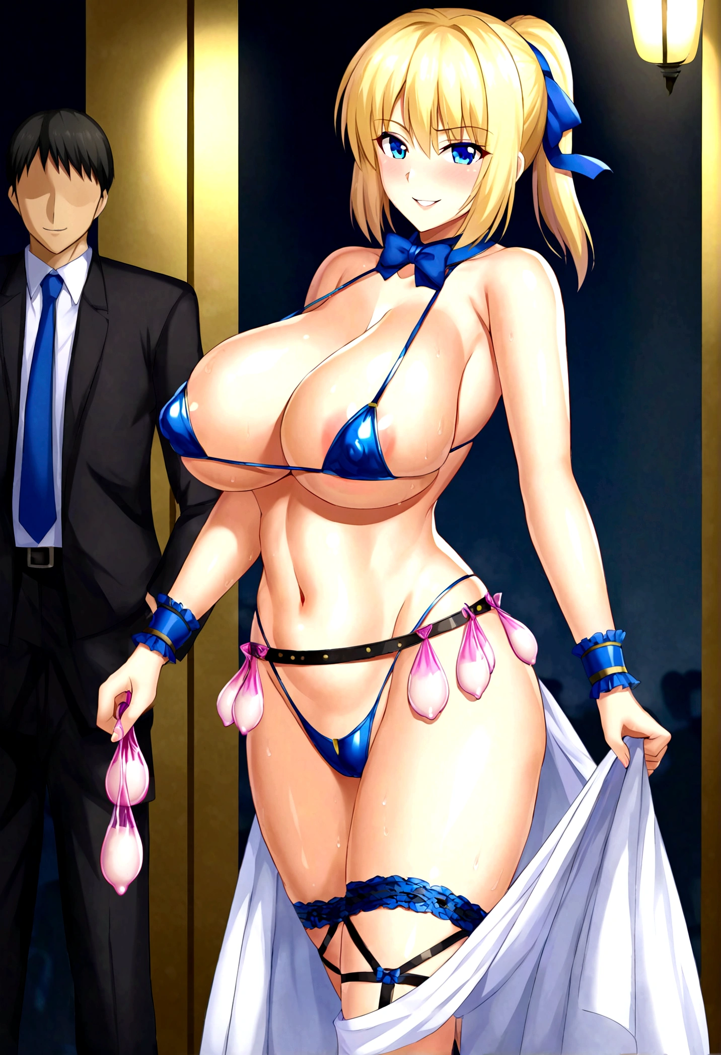 best quality Saber big breasts slave condom belt public