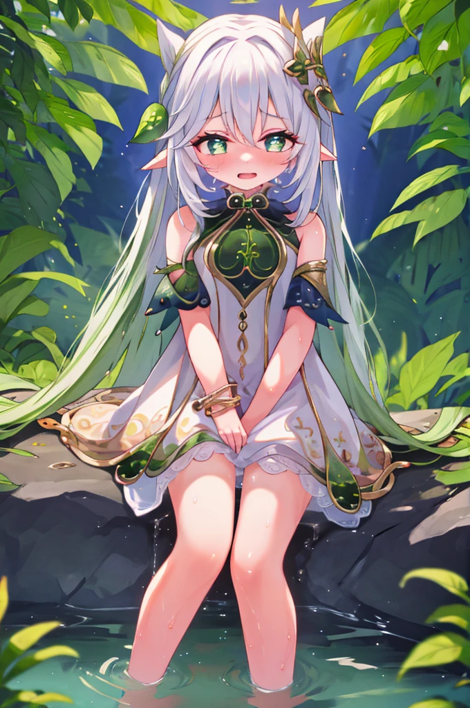 (1 girl), (must pee:1.1), (wants to urinate:1.2), (Pee on yourself), (Very eager to pee:1.3，The urine is very, very watery，Expression of enjoyment，shy！