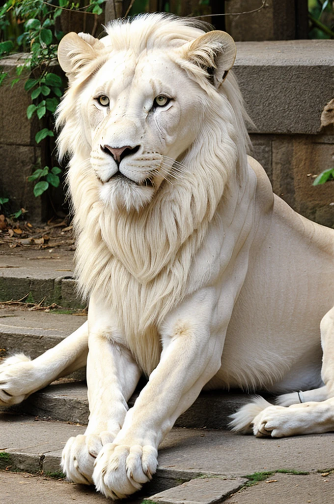 white lion with wings 