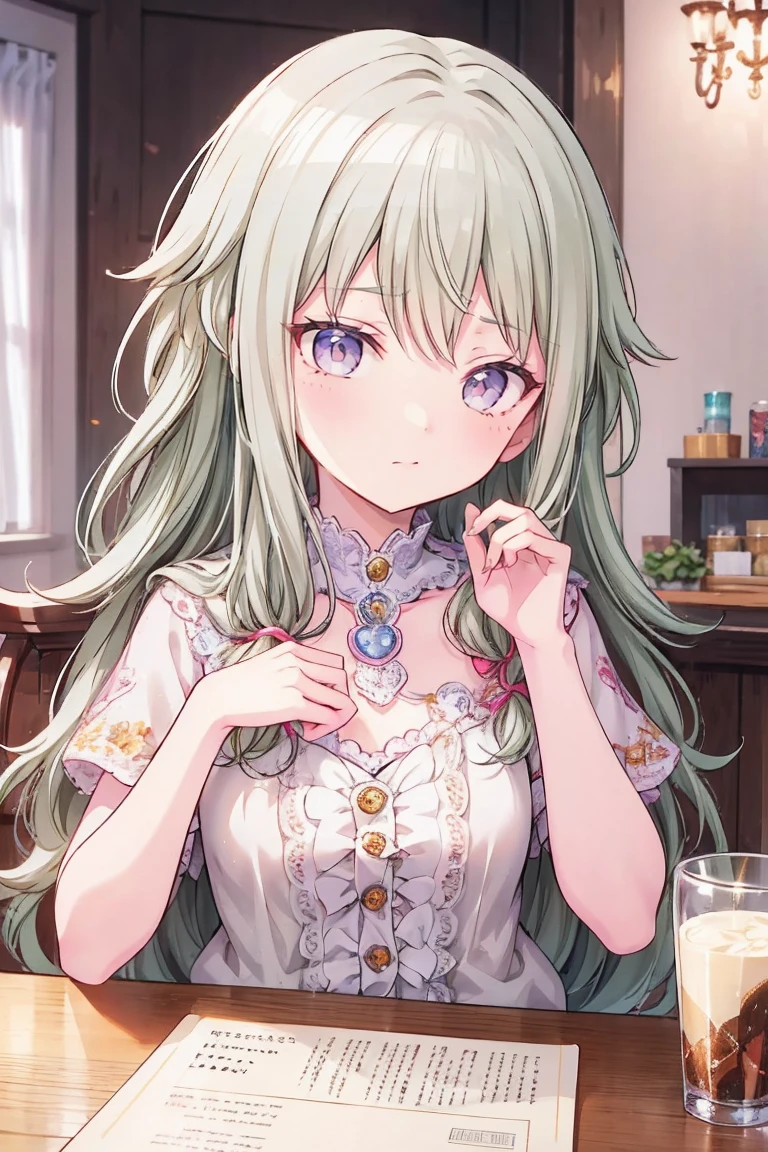 (Tabletop:1.2)、masterpiece、Best image quality、(Front facing)、smile,Face the camera、Fluffy hair、Delicate eyes、smile、愛らしい満面のsmile, 最high quality、girl、1 person、masterpiece, Most detailed, high quality、Shiny Hair、Very fine and beautiful bright eyeedium chest、nose blush、Very detailed, clear and beautiful face, Awards, (Anatomically correct)、Reach out