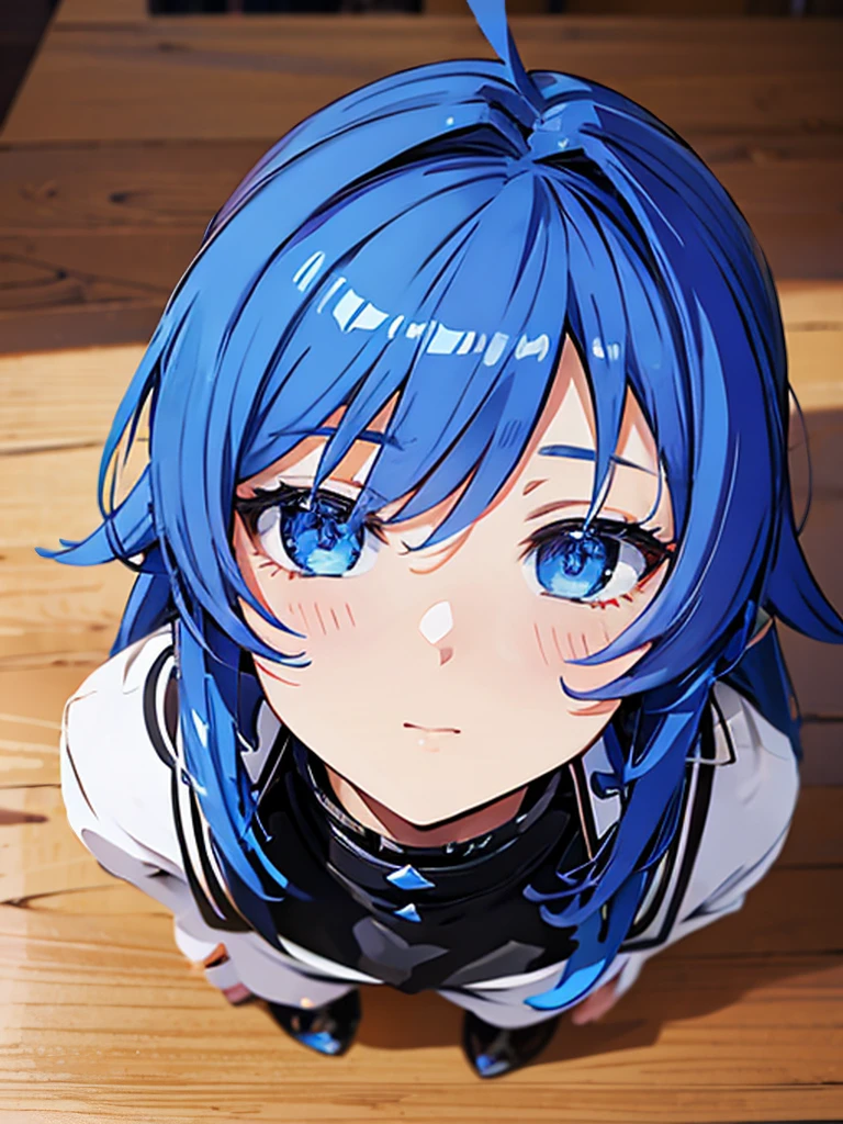 Create an ultra-detailed, best quality, high-resolution masterpiece depicting an umbral elemental with an anime girl figure seeping with blue energy perfect shadows, high quality shading, photorealistic, Roxy Migurdia