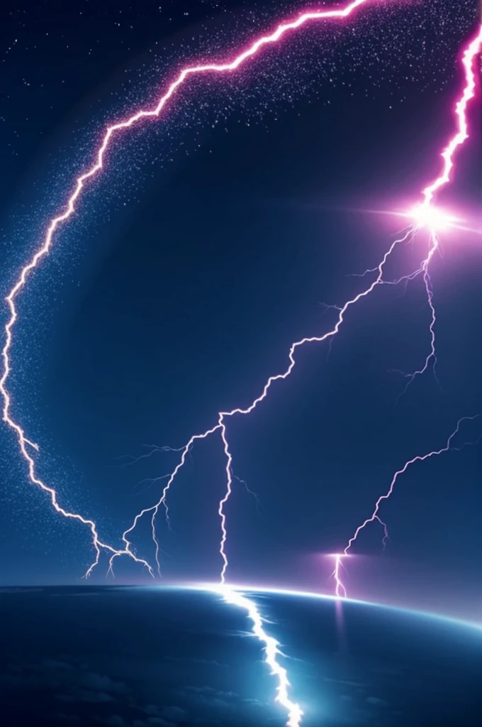 An animated lightning bolt and a ladybug