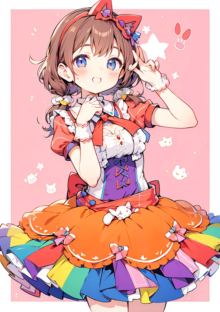 Cute Chibi Smile Cat Ears Sleeping Face Alice　Deformation