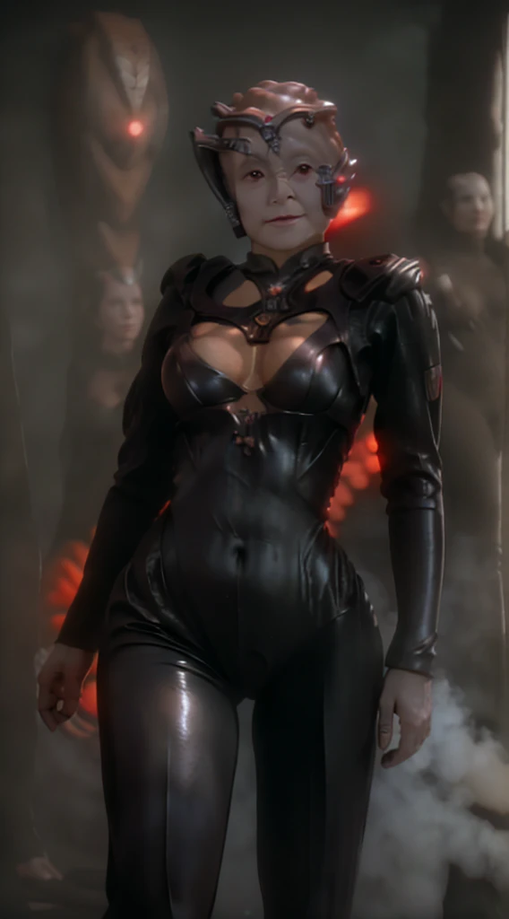 kiranerys, mirrakira , shiny bodysuit, borg ,
headband, (fog:1.4), hand on hip, smug, seductive, latex pants, science fiction, (red side light), cinematic still of a stunning woman, detailed, sharp focus, dramatic, award winning, octane render, unreal engine, volumetrics dtx, )