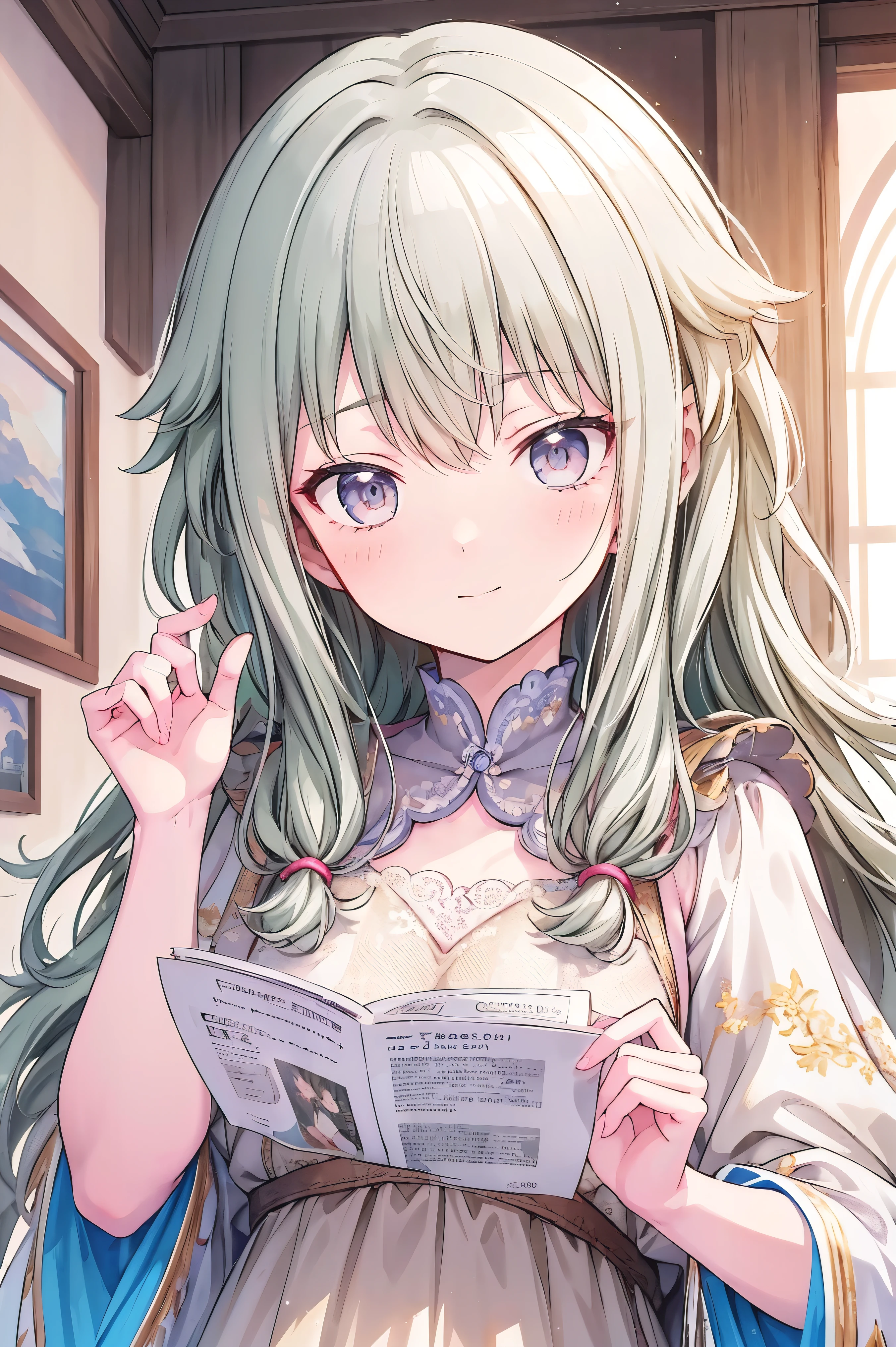 masterpiece、Best image quality、(Front facing)、smile,Face the camera、Fluffy hair、Delicate eyes、smile、A lovely big smile, 最high quality、girl、1 person、masterpiece, Most detailed, high quality、Shiny Hair、Very fine and beautiful bright eyeedium chest、nose blush、Very detailed, clear and beautiful face, Awards, (Anatomically correct)、Reach out