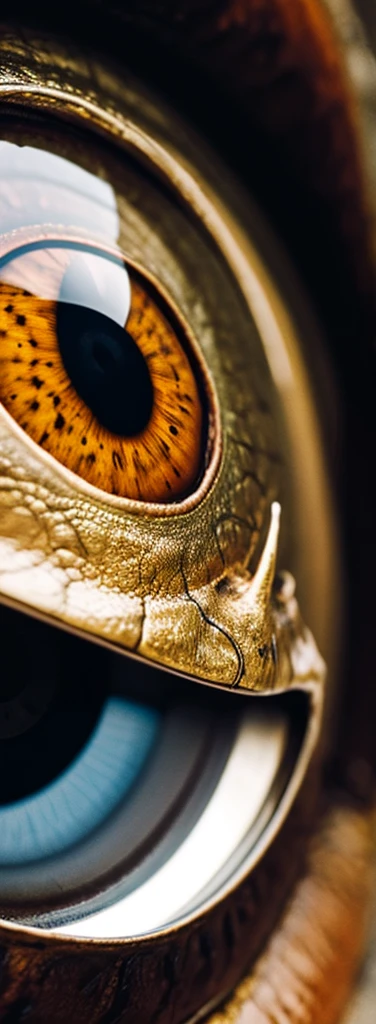 dinosaur eye with monocle