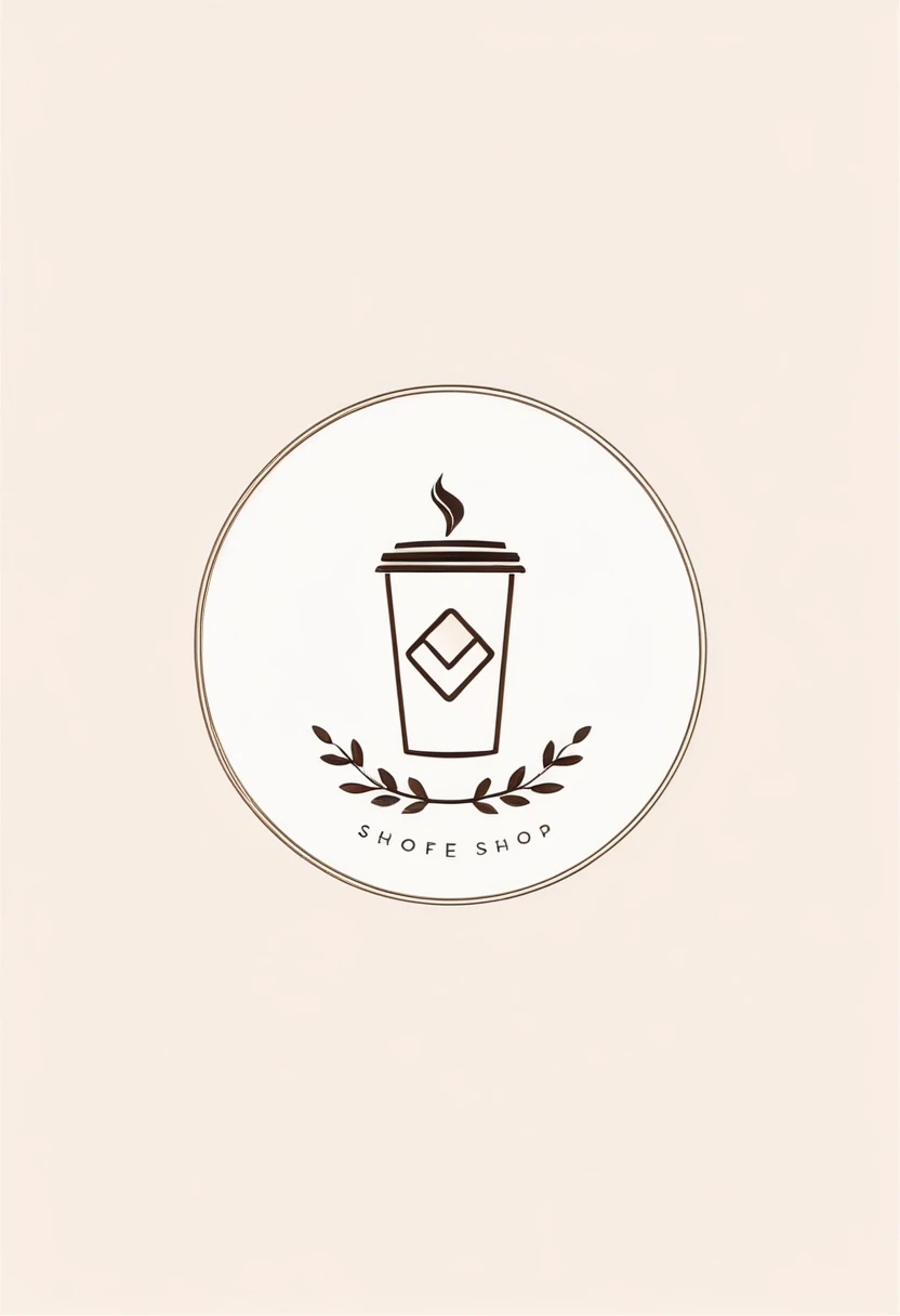 Coffee shop logo modern minimalist design